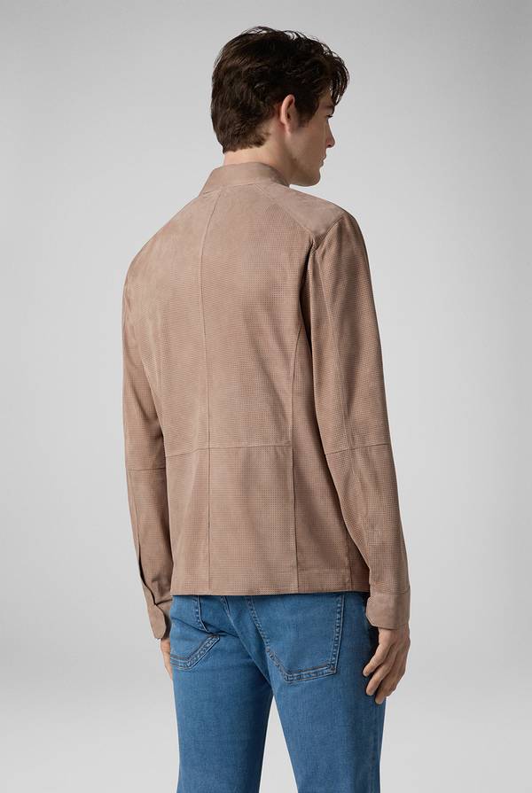 Pull Pal Zileri Overshirt in suede e nappa micro perforata Sottocosto