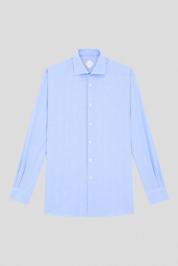Pull Pal Zileri Camicia Principe di Galles azzurra Online