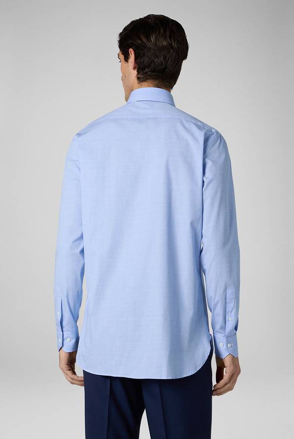 Pull Pal Zileri Camicia Principe di Galles azzurra Online