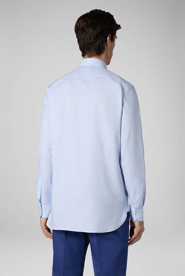 Pull Pal Zileri Camicia azzurra con micro struttura Saldi