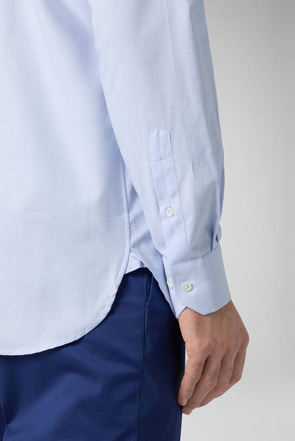 Pull Pal Zileri Camicia azzurra con micro struttura Saldi