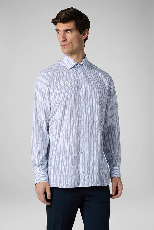 Pull Pal Zileri Camicia in puro cotone con stampa circolare Hotsell