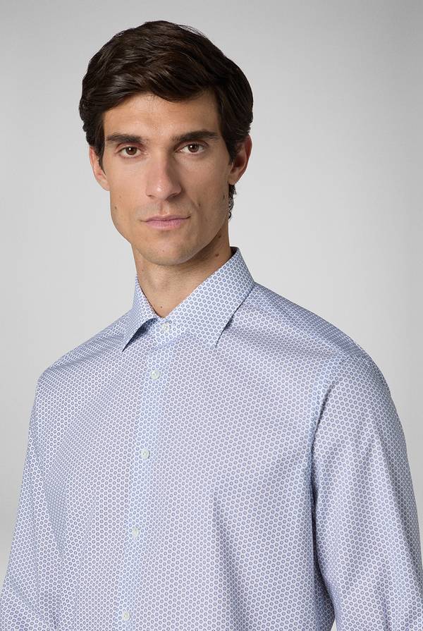 Pull Pal Zileri Camicia in puro cotone con stampa circolare Hotsell