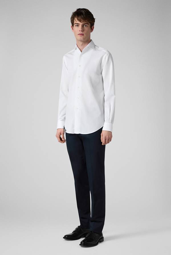 Pull Pal Zileri Camicia bianca in cotone Saldi Di Fabbrica