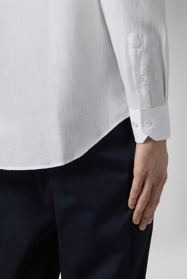 Pull Pal Zileri Camicia bianca in cotone Saldi Di Fabbrica