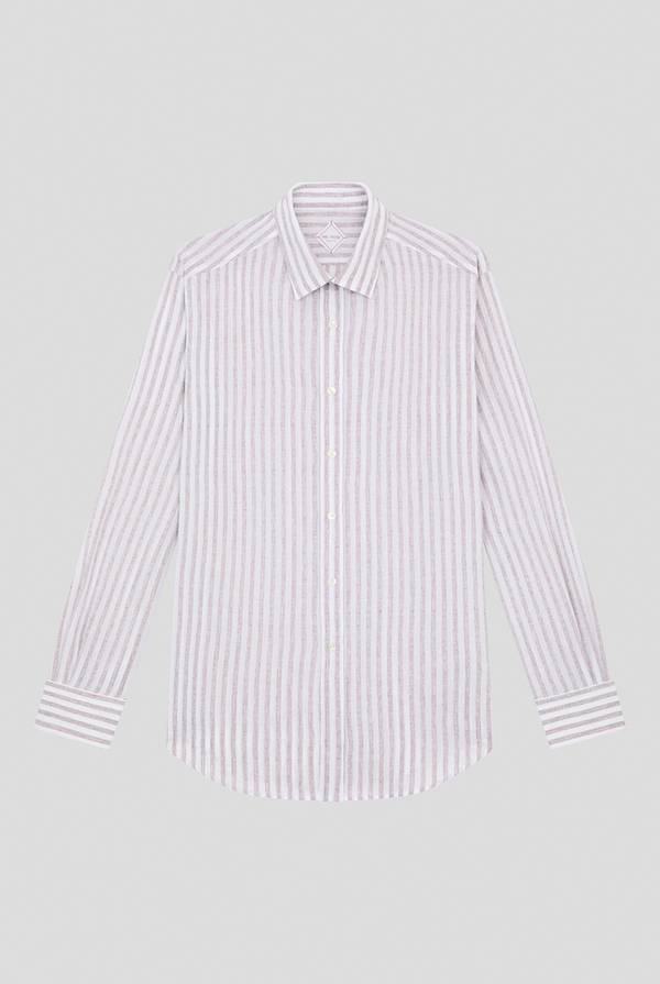 Pull Pal Zileri Camicia a macro righe bianche e azzurre Negozio