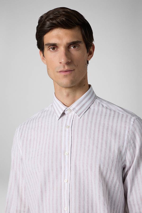Pull Pal Zileri Camicia a macro righe bianche e azzurre Negozio