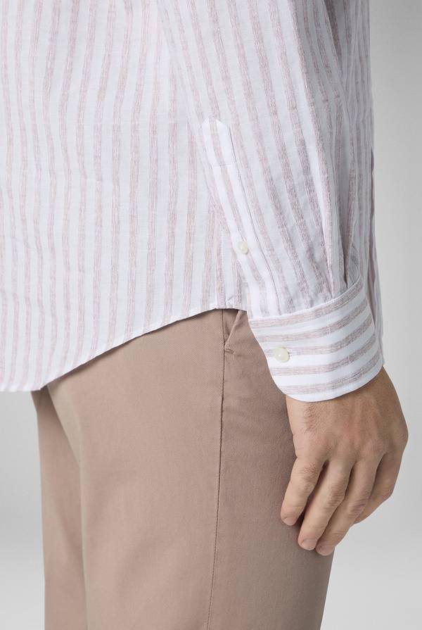 Pull Pal Zileri Camicia a macro righe bianche e azzurre Negozio