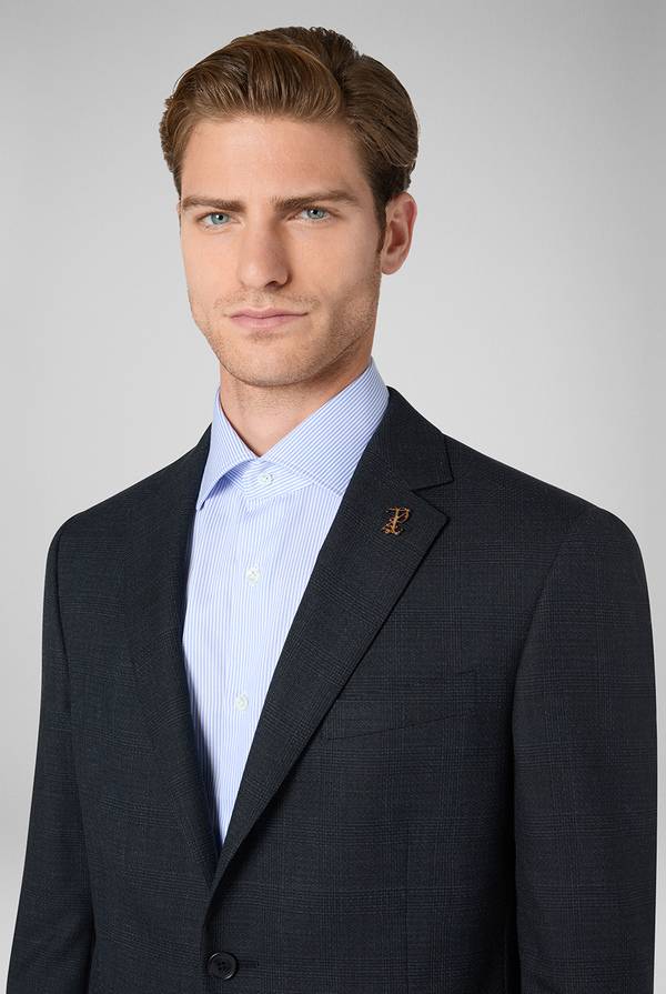 Pull Pal Zileri Abito Palladio in lana stretch con motivo Principe di Galles 2025