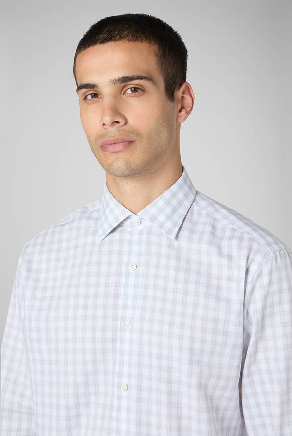 Pull Pal Zileri Camicia micro fantasia con collo Milano In Linea