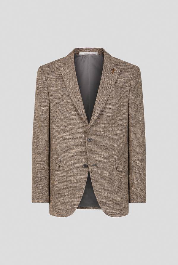 Pull Pal Zileri Giacca Vicenza in cotone, lana e viscosa effetto maglia Fino Al -60%