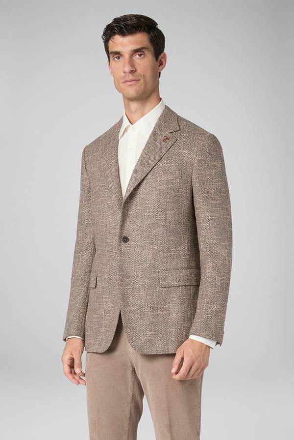 Pull Pal Zileri Giacca Vicenza in cotone, lana e viscosa effetto maglia Fino Al -60%