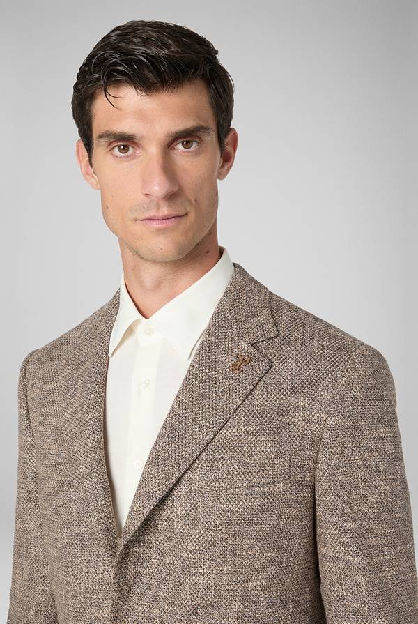 Pull Pal Zileri Giacca Vicenza in cotone, lana e viscosa effetto maglia Fino Al -60%