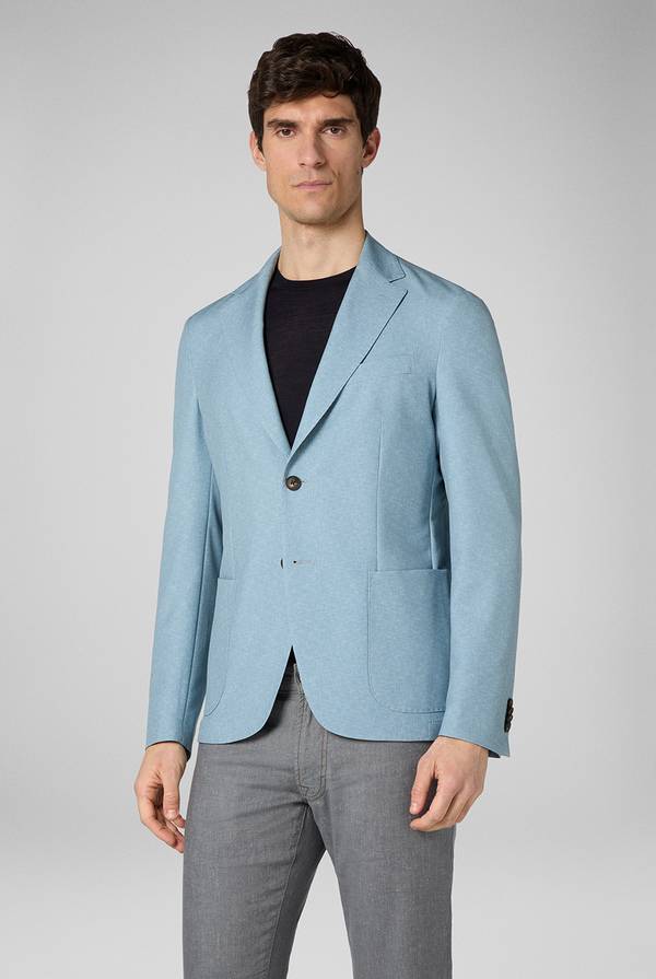 Pull Pal Zileri Giacca Effortless in jersey stampato Shopping Online
