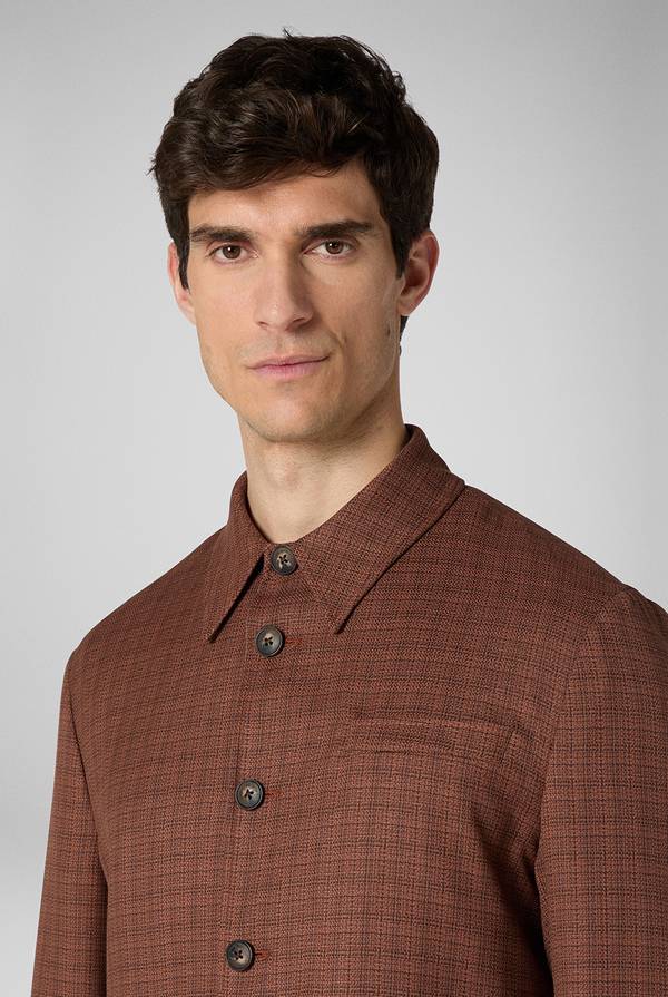 Pull Pal Zileri Giacca camicia con motivo micro check Novità