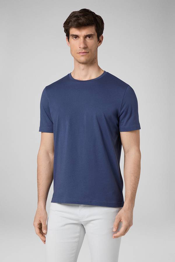 Pull Pal Zileri T-Shirt in cotone nel colore blu Promozione