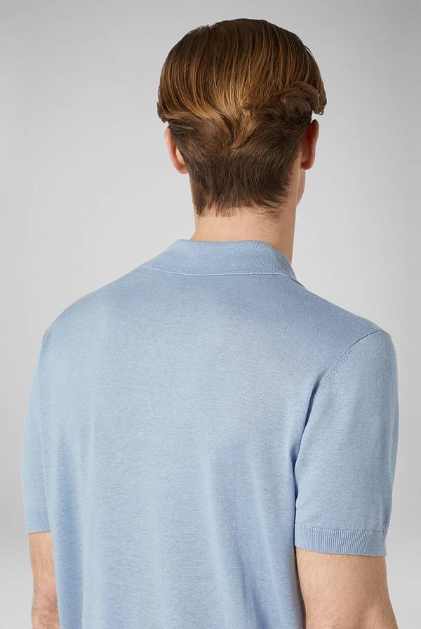 Pull Pal Zileri Polo in maglia di lino e seta Pezzi Unici