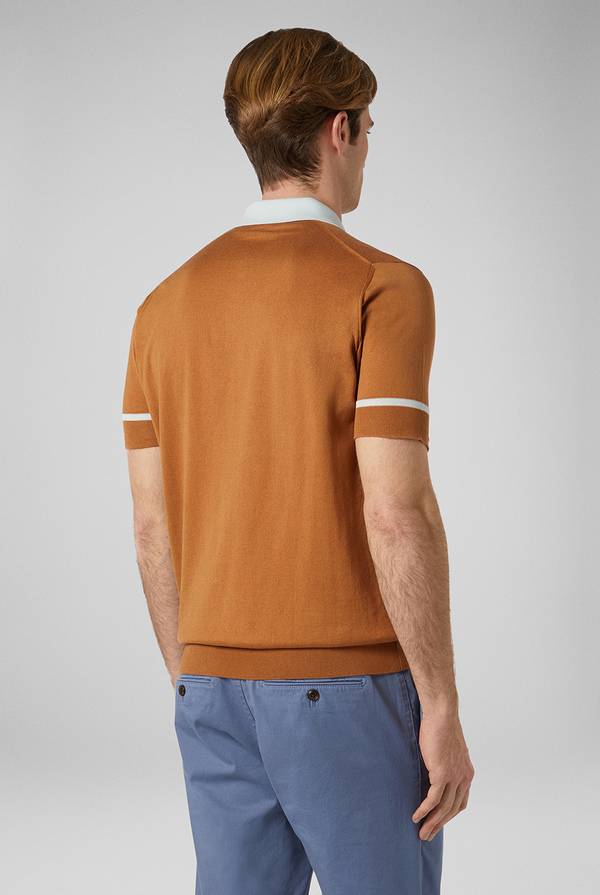 Pull Pal Zileri Polo in maglia con dettagli a contrasto Qualità Garantita