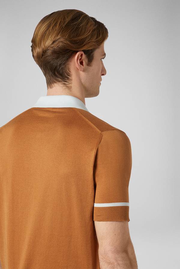 Pull Pal Zileri Polo in maglia con dettagli a contrasto Qualità Garantita