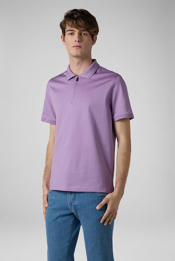 Pull Pal Zileri Polo con monogramma allover Negozi Online