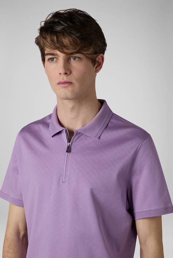 Pull Pal Zileri Polo con monogramma allover Negozi Online
