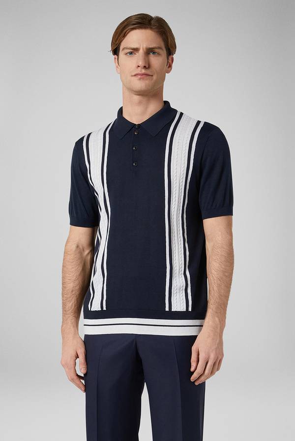 Pull Pal Zileri Polo con bande a contrasto Acquista Ora