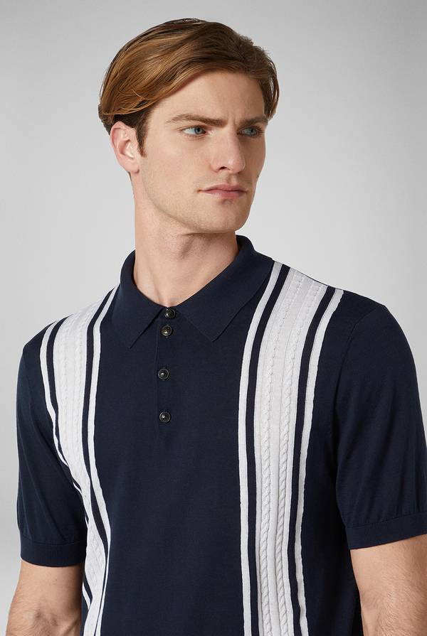 Pull Pal Zileri Polo con bande a contrasto Acquista Ora