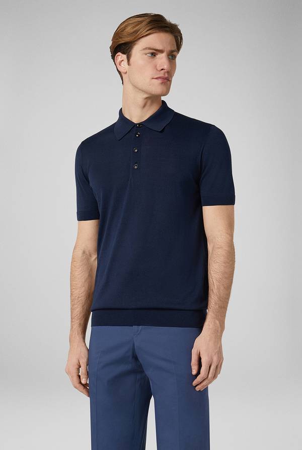 Pull Pal Zileri Polo in maglia di seta e cotone Shopping Online