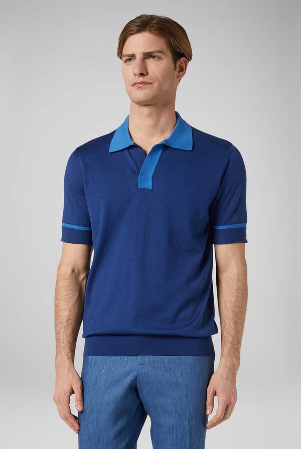 Pull Pal Zileri Polo in maglia con dettagli a contrasto Affare Del Giorno