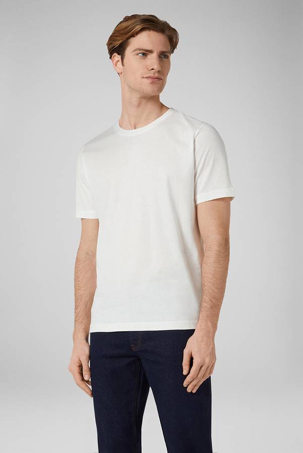 Pull Pal Zileri T-Shirt in cotone nel colore bianco Prezzo Ridotto