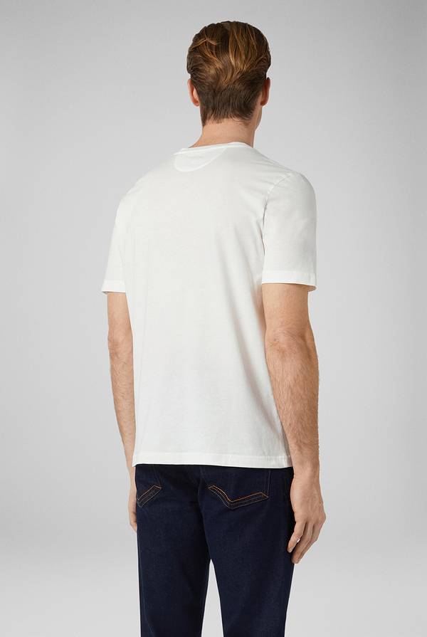 Pull Pal Zileri T-Shirt in cotone nel colore bianco Prezzo Ridotto