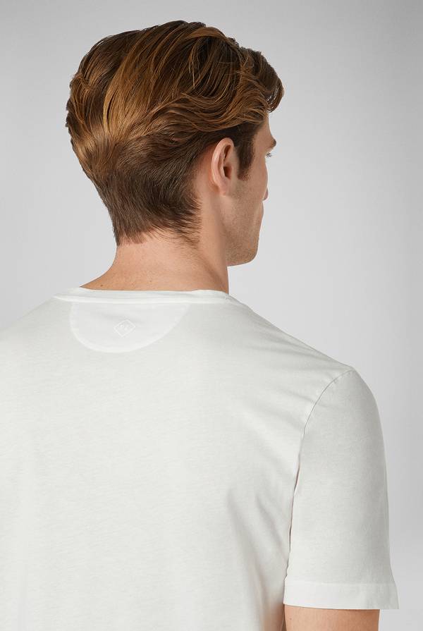 Pull Pal Zileri T-Shirt in cotone nel colore bianco Prezzo Ridotto