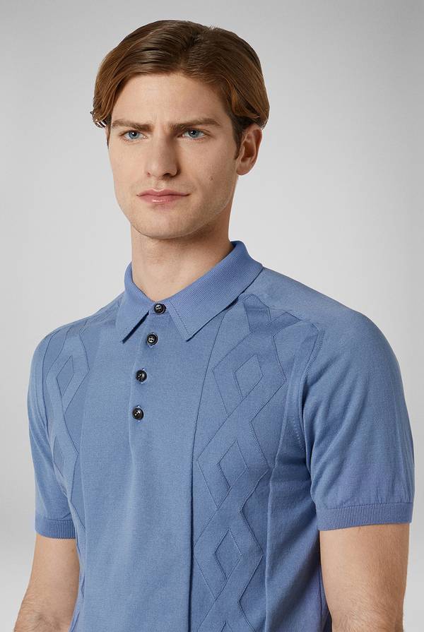 Pull Pal Zileri Polo in maglia con calati Sottocosto