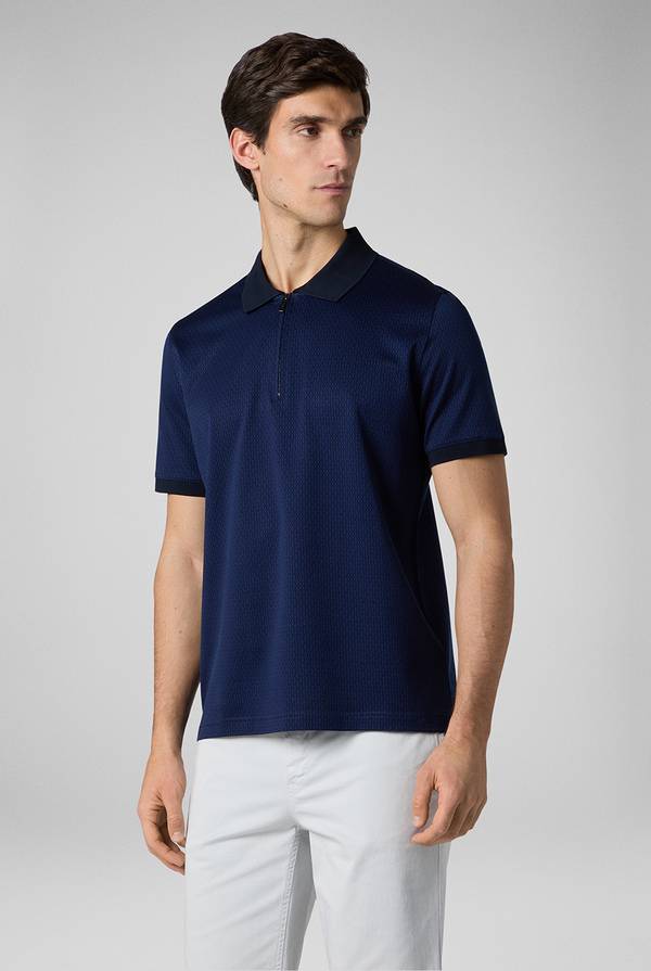 Pull Pal Zileri Polo a zip in cotone mercerizzato Novità