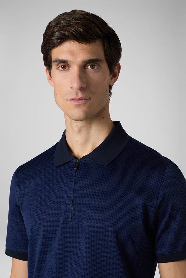 Pull Pal Zileri Polo a zip in cotone mercerizzato Novità