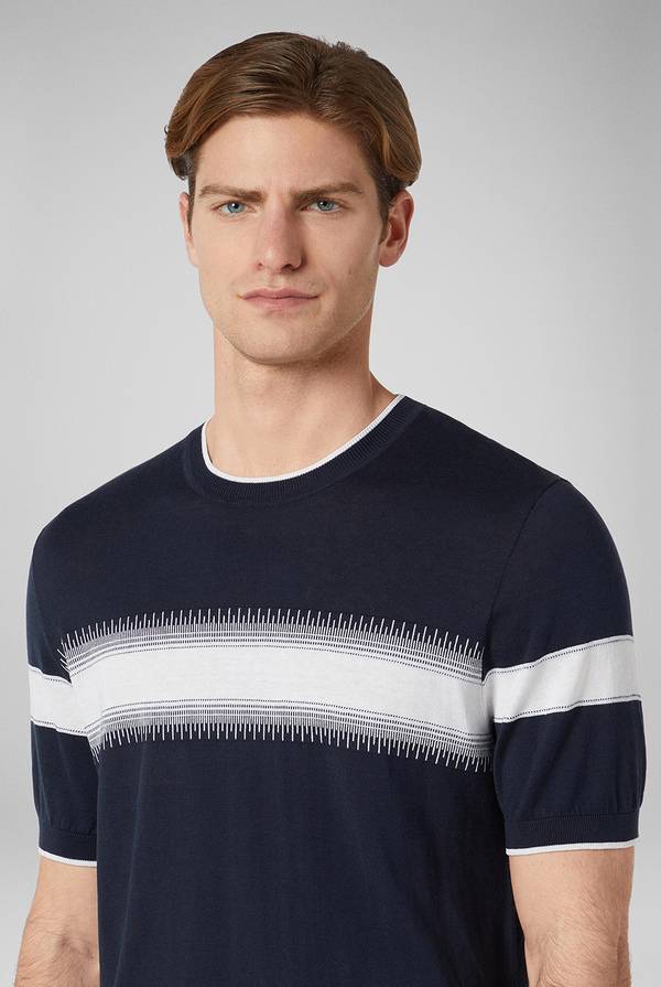 Pull Pal Zileri Maglia girocollo in seta e cotone Offerta