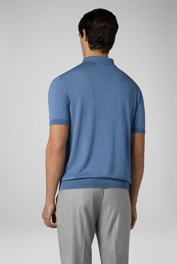 Pull Pal Zileri Polo in cotone e tencel In Vendita