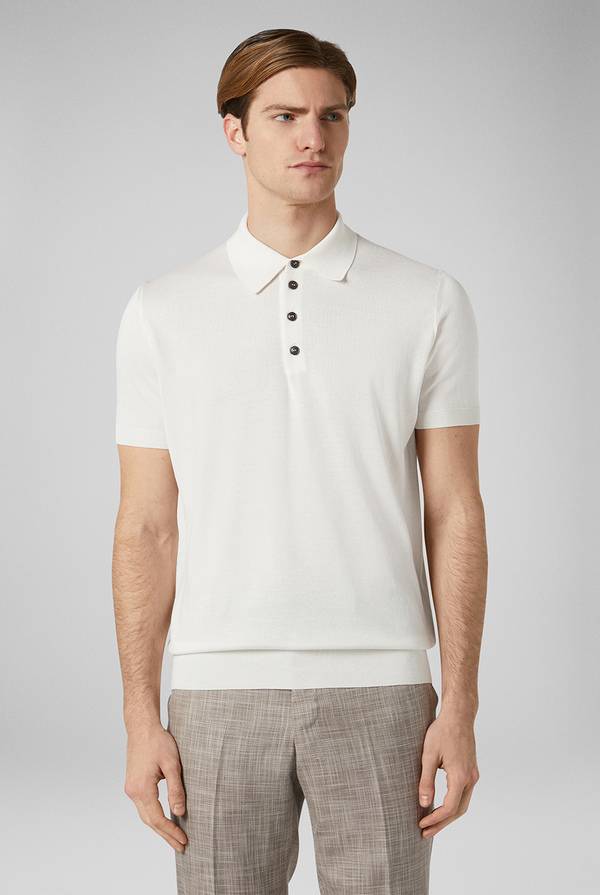 Pull Pal Zileri Polo in maglia di seta e cotone Offerte