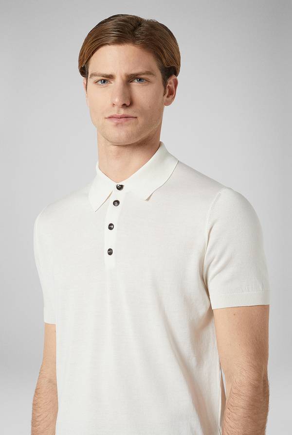 Pull Pal Zileri Polo in maglia di seta e cotone Offerte