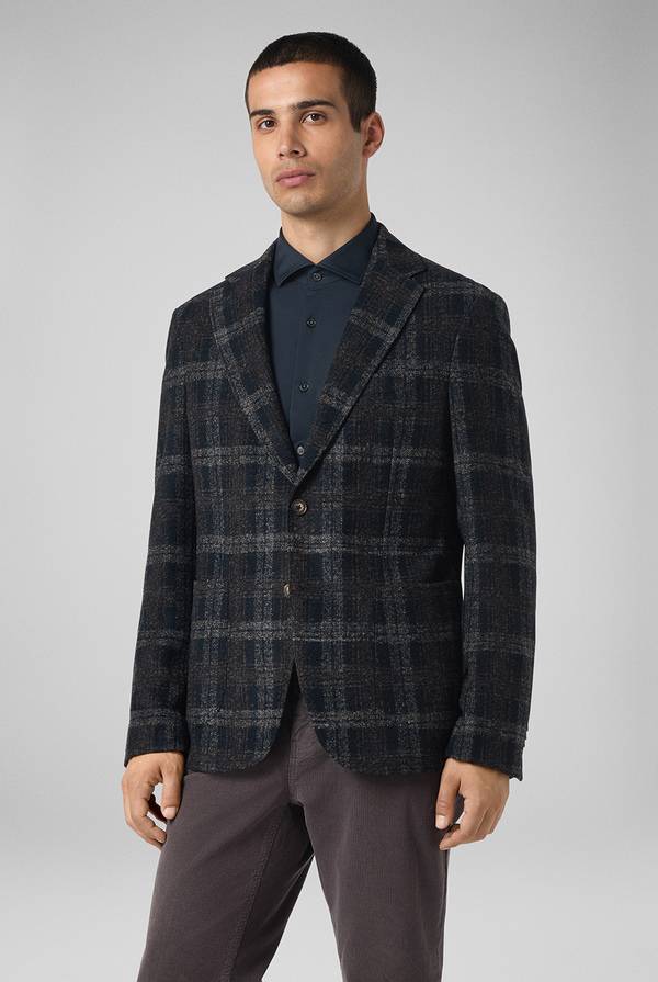 Pull Pal Zileri Giacca blu navy con motivo macro check Moda