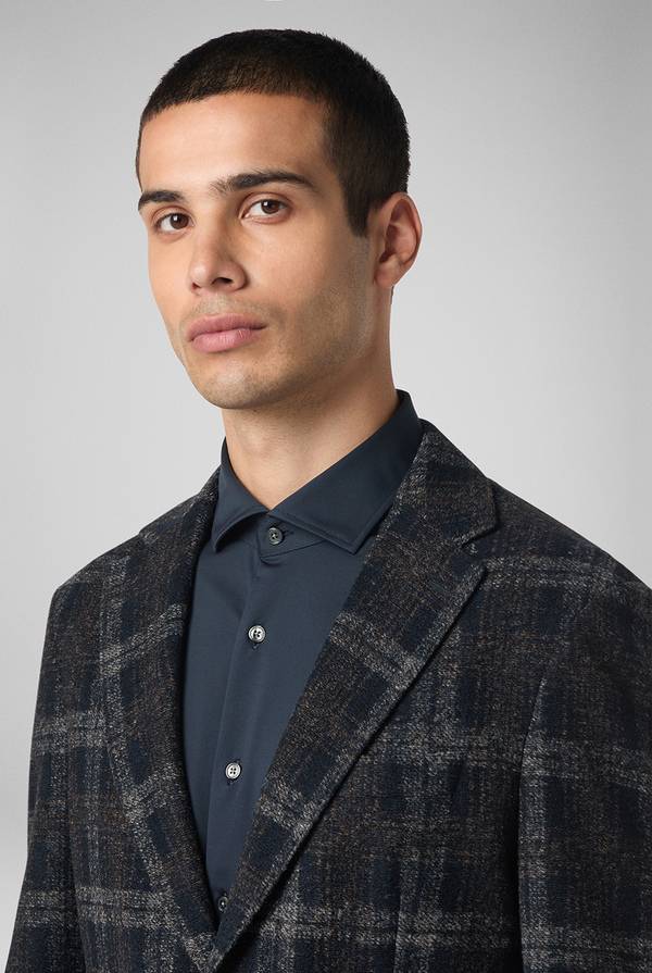 Pull Pal Zileri Giacca blu navy con motivo macro check Moda