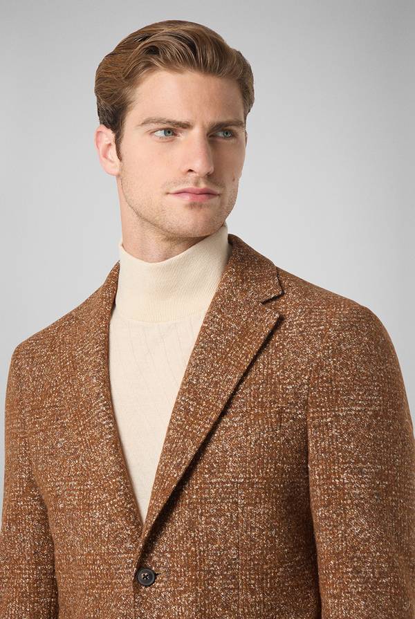 Pull Pal Zileri Giacca in lana e seta con micro pattern Enormi sconti