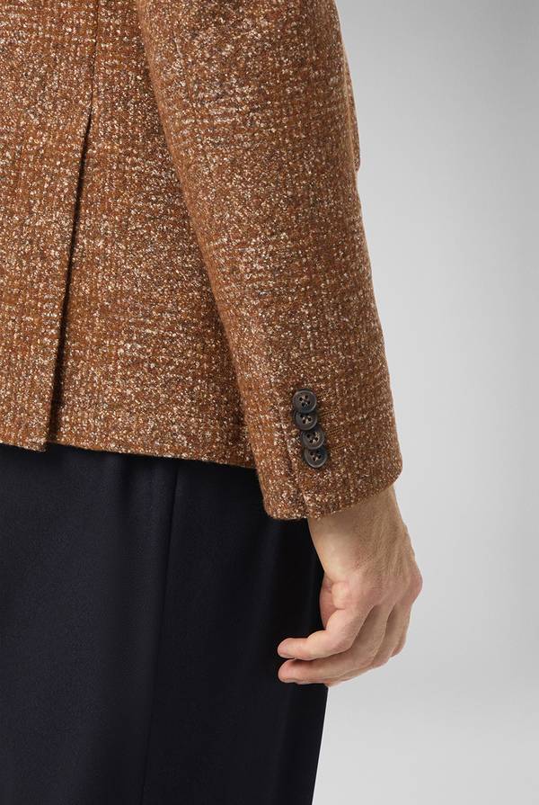 Pull Pal Zileri Giacca in lana e seta con micro pattern Enormi sconti