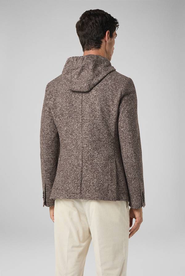 Pull Pal Zileri Giacca in lana tecnica con pettorina e cappuccio removibili 2025