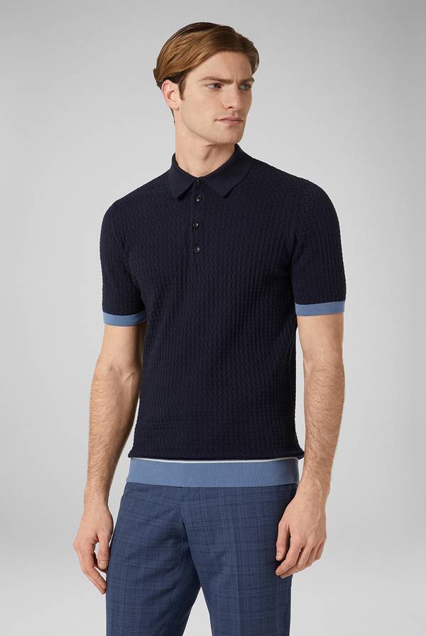 Pull Pal Zileri Polo con cuciture 3D Consegna Veloce
