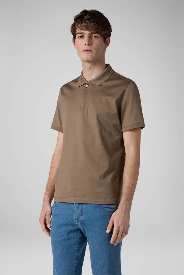 Pull Pal Zileri Polo con monogramma allover Novità