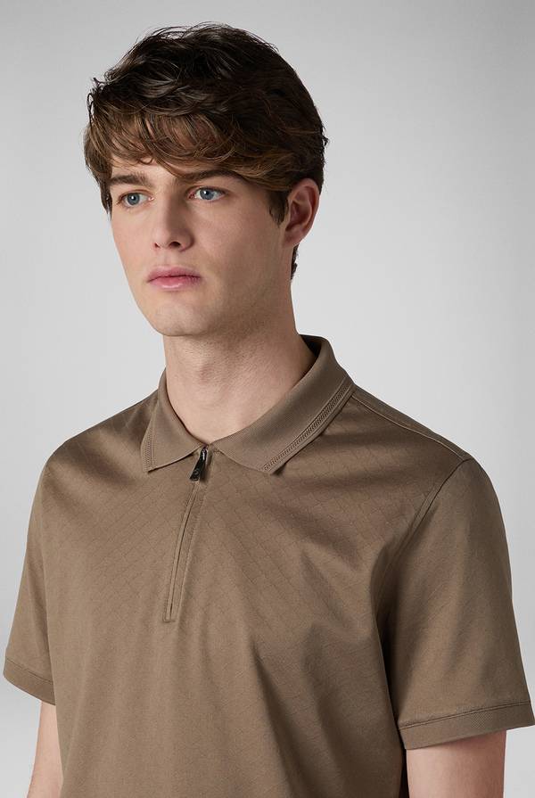 Pull Pal Zileri Polo con monogramma allover Novità