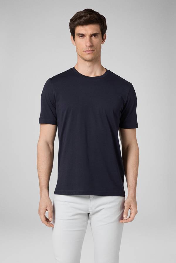 Pull Pal Zileri T-Shirt in cotone nel colore blu navy Offerta