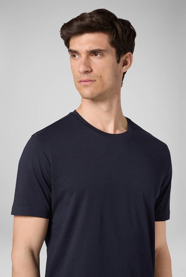 Pull Pal Zileri T-Shirt in cotone nel colore blu navy Offerta