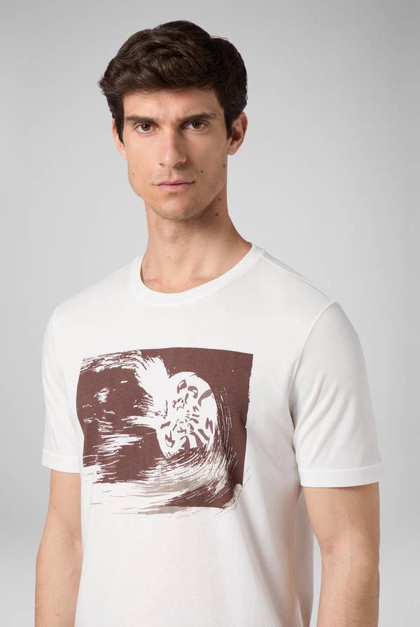 Pull Pal Zileri tshirt in cotone con stampa astratta Outlet